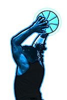 Wichita Sky Kings basketball player dunking basketball